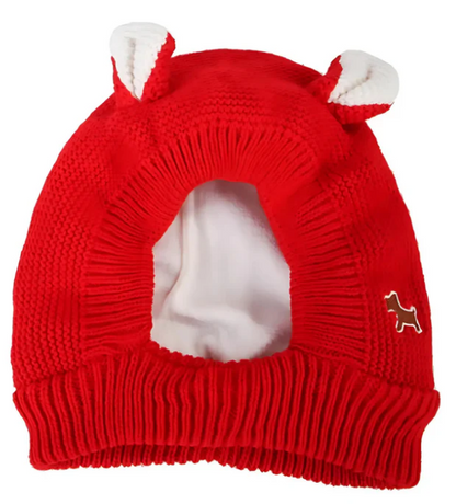 Bonnet En Tricot Chaud Avec Oreilles Pour Chiens