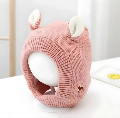 Bonnet En Tricot Chaud Avec Oreilles Pour Chiens