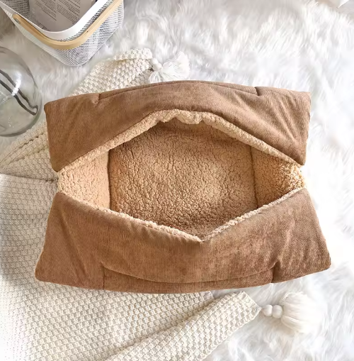 Lit Douillet Et Couverture 2-en-1 Pour Chats