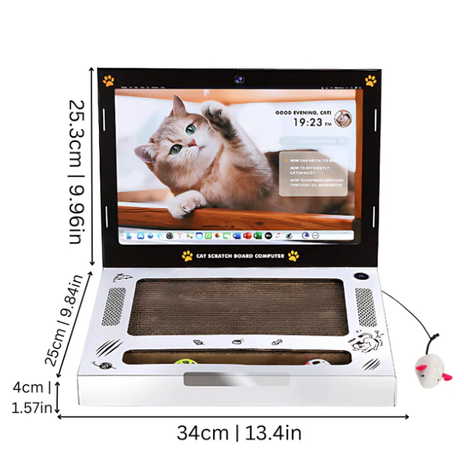 Griffoir Pour Chats En Forme De Laptop