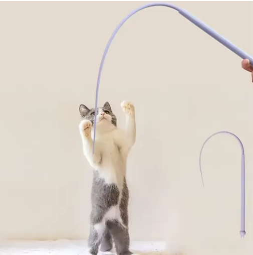 Ensemble De 2 – Baguette De Jeu Flexible Pour Chats – Divertissement Interactif
