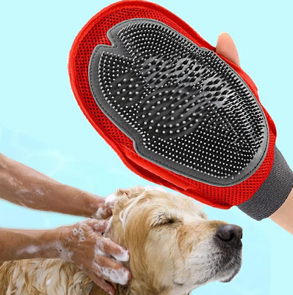 Gant de Bain pour Chien - Brosse de Massage et de Pelage pour Chiens pour un Nettoyage et un Soin en Douceur
