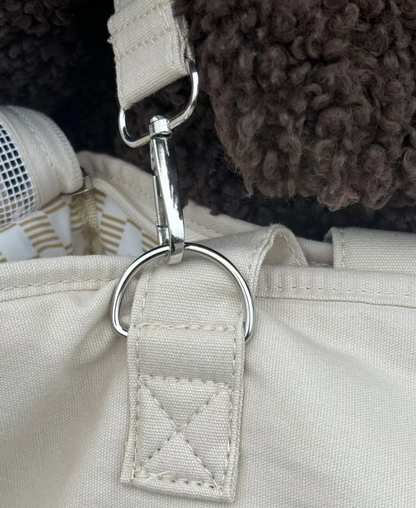 Sac de Transport Élégant pour Petits Chiens - Sac de Transport Confortable et Respirant pour Animaux Domestiques