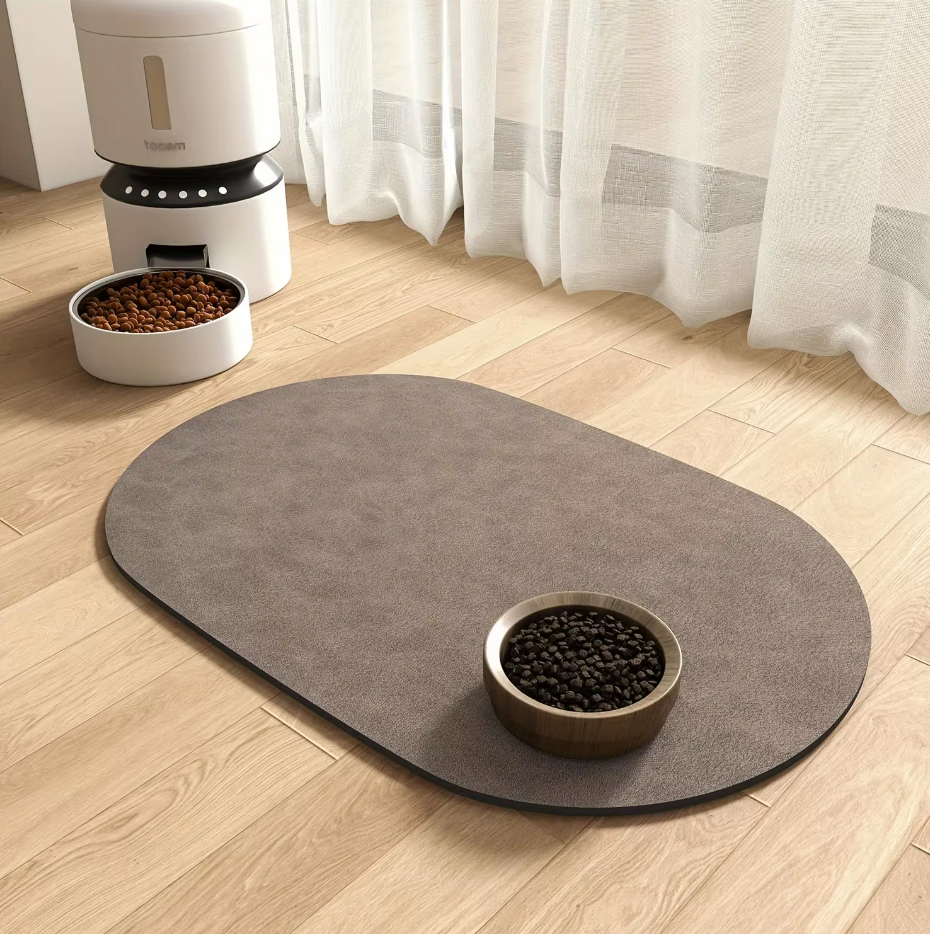 Nourriture en Silicone pour Animaux Domestiques - Tapis Étanche et Antidérapant pour Chiens et Chats