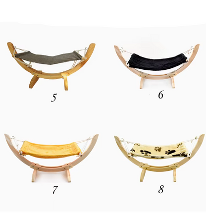 Hamac pour Chats - Housse Douce pour Lit en Bois pour Chats , Lavable et Résistante