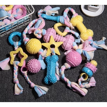 Jouets pour Chiots - Jouets à Mâcher en Peluche Résistant à la Morsure pour Chiens