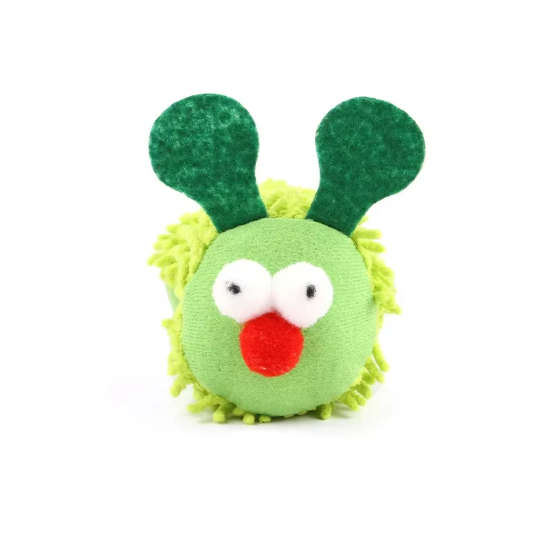 Jouet pour Chats Chenille - Peluche Douce à L' Herbe à Chat