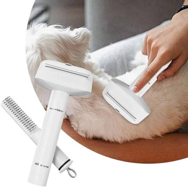 Brosse 2 en 1 pour Animaux de Compagnie avec Tondeuse pour un Toilettage Efficace