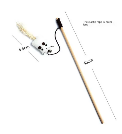 Jouets Interactifs pour Chats - Jouets Naturels avec Plumes et Clochettes