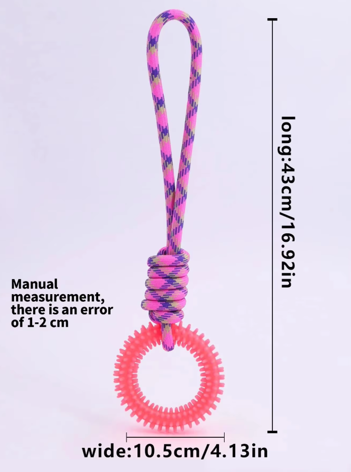 Jouet Pour Chien Robuste Avec Anneau De Dentition - Jouet À Mâcher Corde À Déchirer Pour Un Plaisir Interactif
