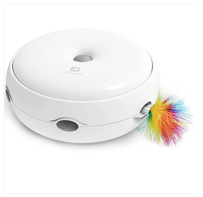 Jouets Interactifs Pour Chats - Jouet Automatique Avec Plumes Arc-en-ciel