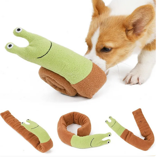 Jouet Pour Chien En Peluche En Forme D' Escargot Avec Effet De Crépitement Et Couineur