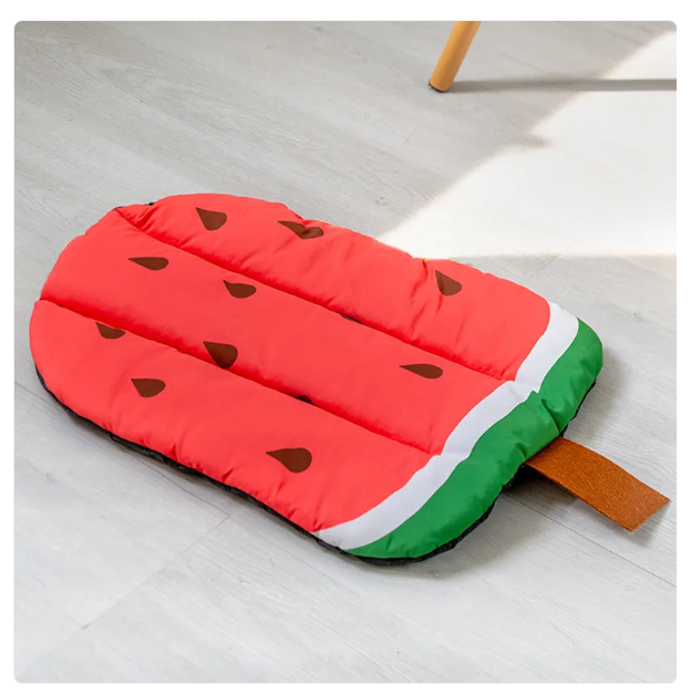 Matelas Rafraîchissant pour Animaux de Compagnie au Design de Glace aux Fruits pour Chats et Chiens