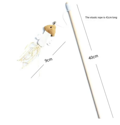 Jouets Interactifs pour Chats - Jouets Naturels avec Plumes et Clochettes