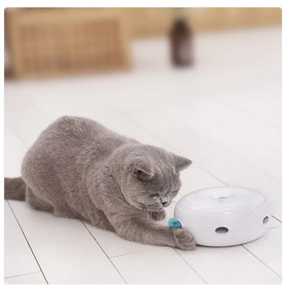 Jouets Interactifs Pour Chats - Jouet Automatique Avec Plumes Arc-en-ciel