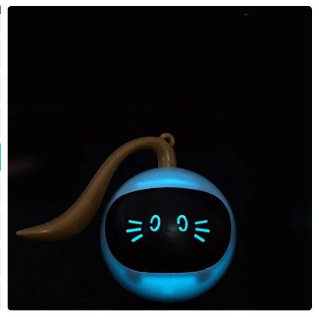 Jouet Interactif pour Chats avec Lumières Led - Jouet en Forme de Boule pour Chats
