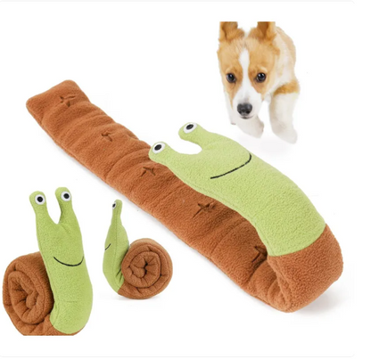Jouet Pour Chien En Peluche En Forme D' Escargot Avec Effet De Crépitement Et Couineur