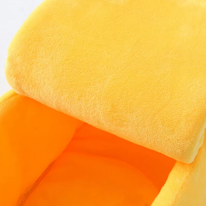 Nid D' Ange en Forme de Banane pour Chiens et Chats - Lit D' Hiver Confortable pour Animaux Domestiques