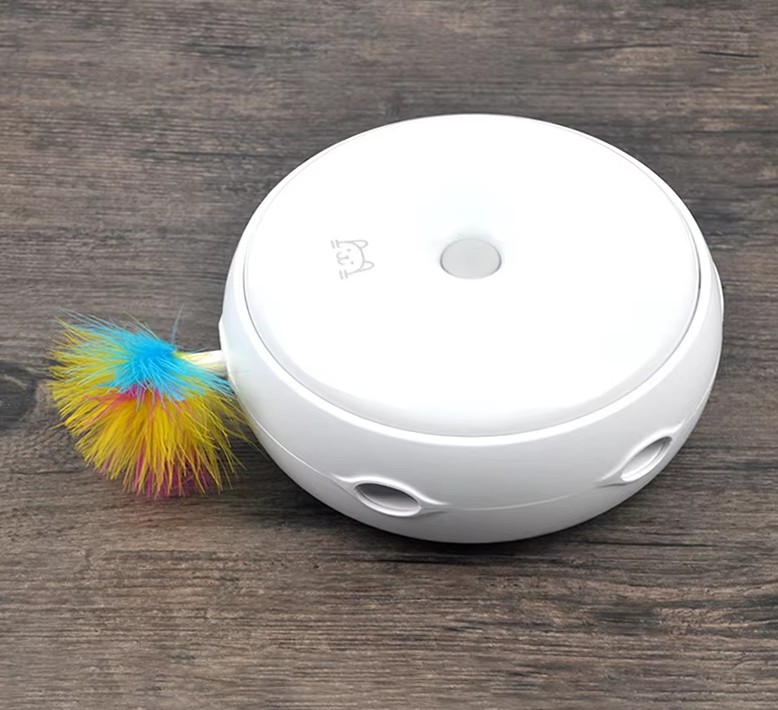 Jouets Interactifs Pour Chats - Jouet Automatique Avec Plumes Arc-en-ciel