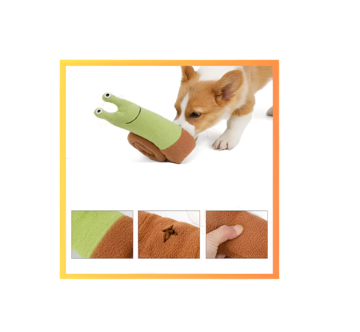 Jouet Pour Chien En Peluche En Forme D' Escargot Avec Effet De Crépitement Et Couineur