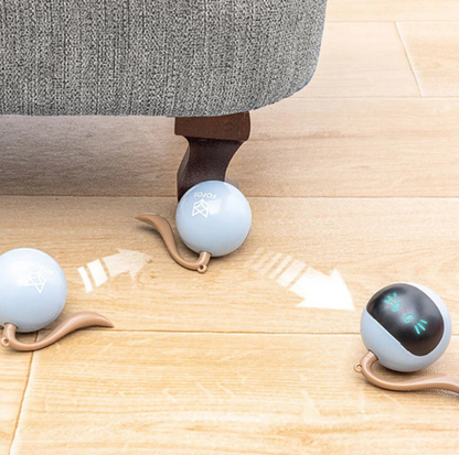 Jouet Interactif pour Chats avec Lumières Led - Jouet en Forme de Boule pour Chats