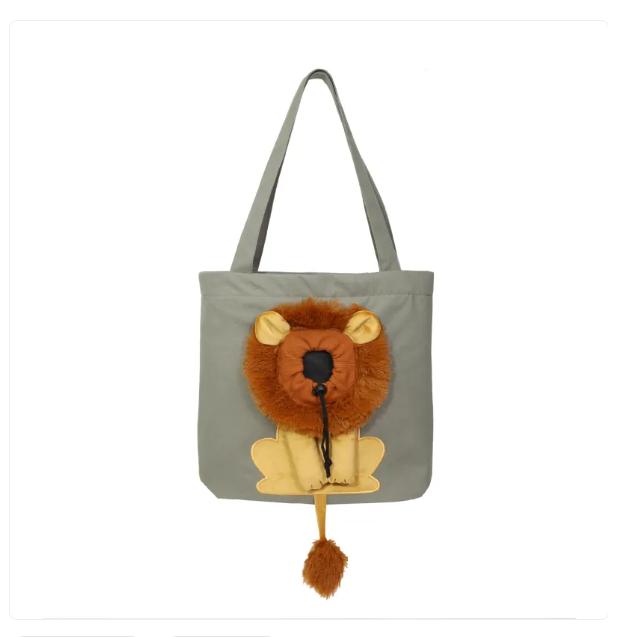 Sac de Transport pour Chats en Forme de Lion - Sac Mignon pour Chats et Animaux Domestiques