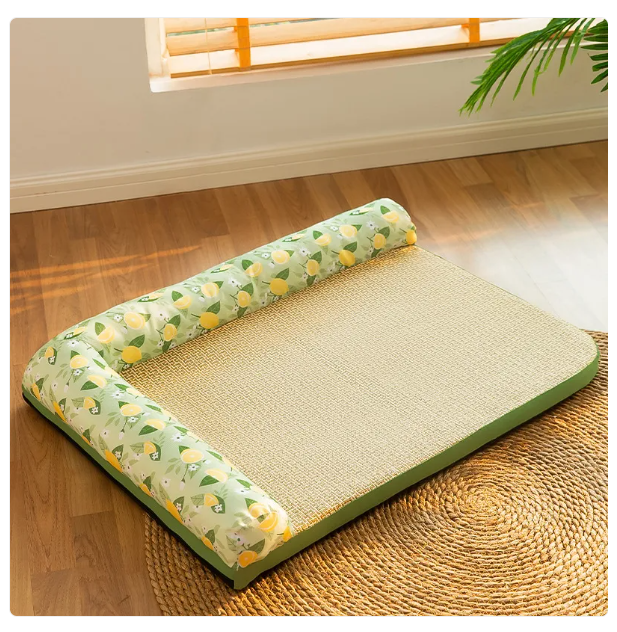 Matelas Rafraîchissant pour Chats avec Bords Surélevés - Rafraîchissement Estival pour les Animaux Domestiques