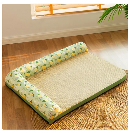 Matelas Rafraîchissant pour Chats avec Bords Surélevés - Rafraîchissement Estival pour les Animaux Domestiques