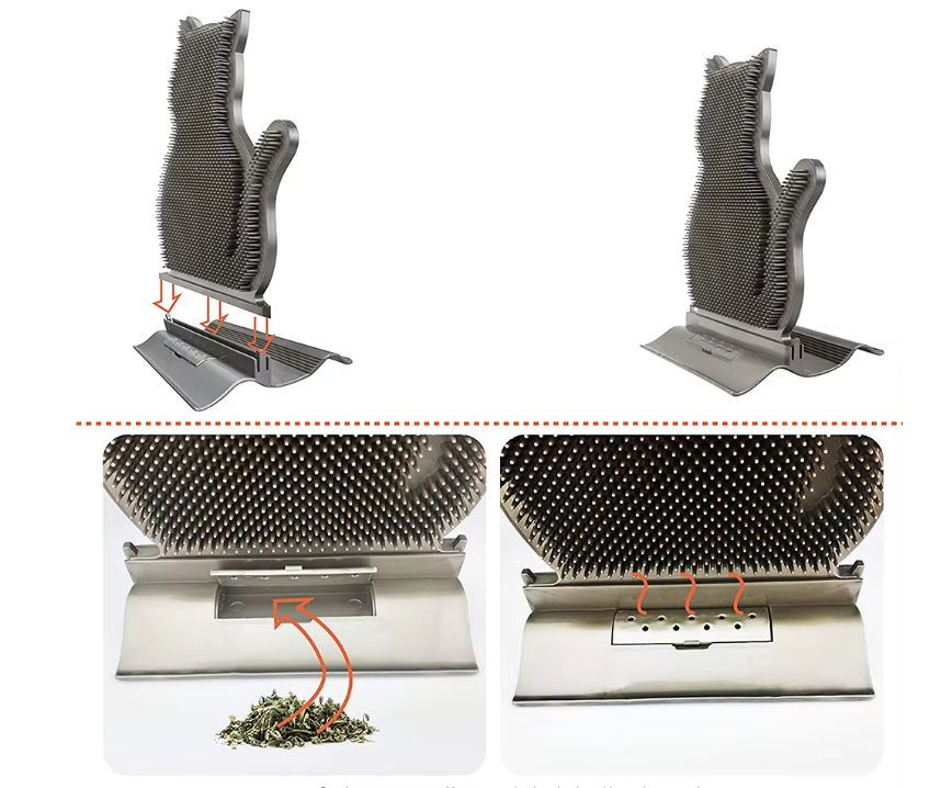Porte-serviettes en Silicone en Forme de Chat avec Fonction Antidérapante