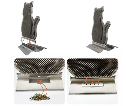 Porte-serviettes en Silicone en Forme de Chat avec Fonction Antidérapante