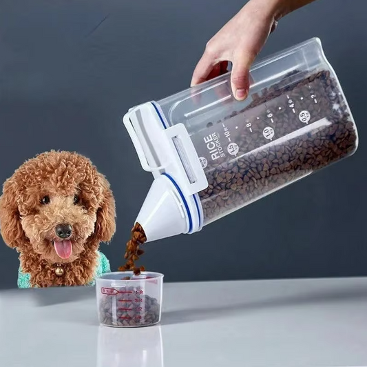 Distributeur Alimentaire pour Animaux de Compagnie avec Gobelet Gradué