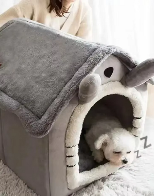 Animal de Compagnie Douillet - Lit Doux Chauffant pour Chats Petits Chiens
