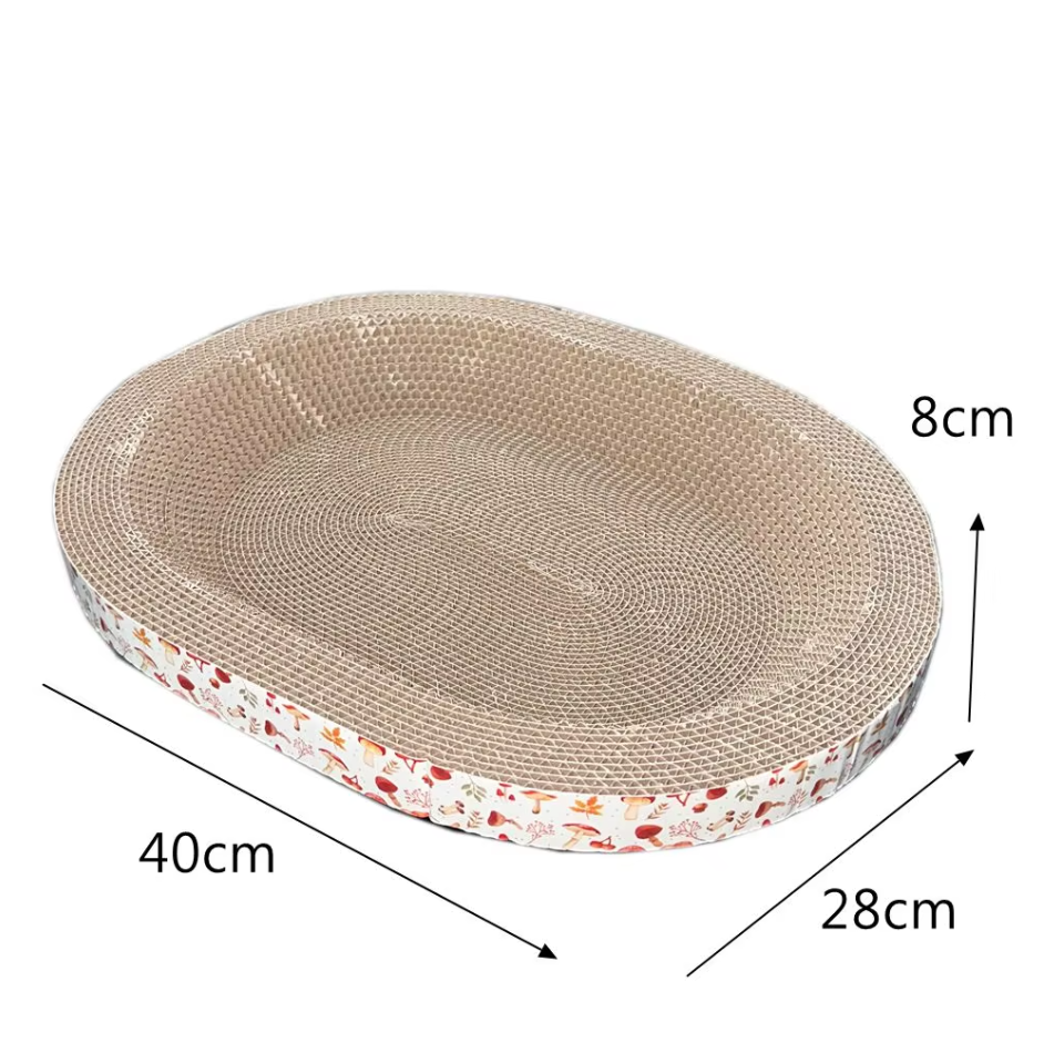 Plateau pour Chats Résistant aux Griffes - Tapis Grattoir Robuste avec Grande Zone de Confort