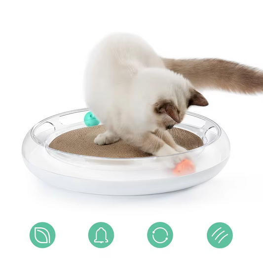Jouets Interactifs pour Chats - Griffoir avec Balles pour des Heures de Plaisir