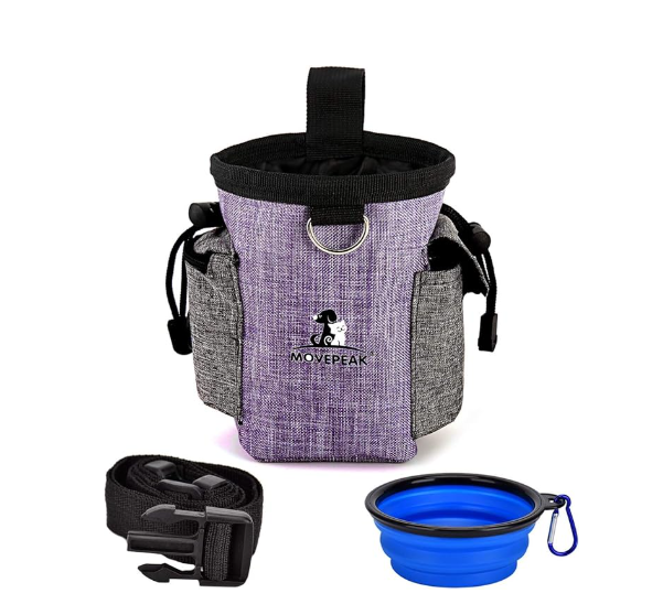 Sac Pour Chien Avec Écuelle Pliable - Sac Portable Pour Les Snacks Et Les Accessoires