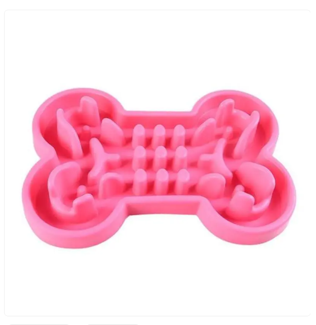 Slow Feed - Gamelle pour Chien en Forme D' Os
