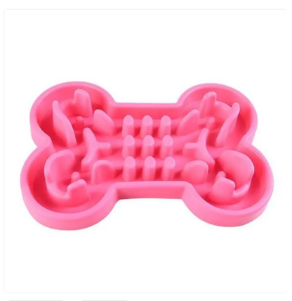 Slow Feed - Gamelle pour Chien en Forme D' Os