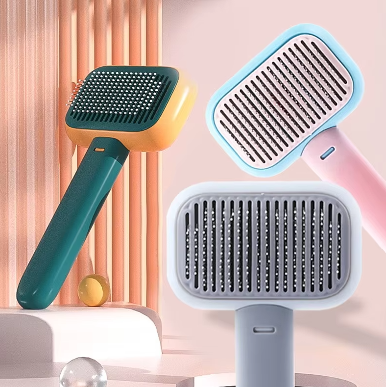 Brosse à Cheveux avec Fonction de Démêlage - Conception Innovante pour le Soulagement de la Douleur et le Démêlage Rapide