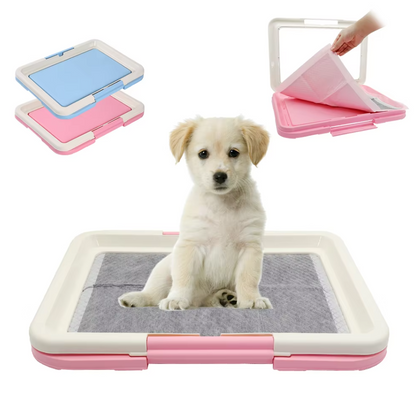 Wc Chiens Intérieur - Toilettes Propres avec Tapis Antidérapant pour Chiots Petits Chiens