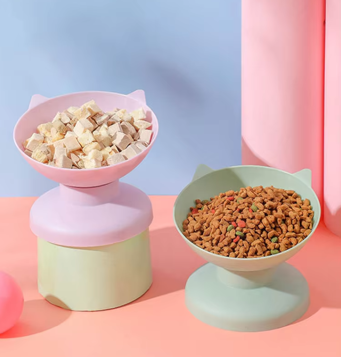 Écuelle pour Chat Inclinée à 15 Degrés pour Protéger les Cervicales