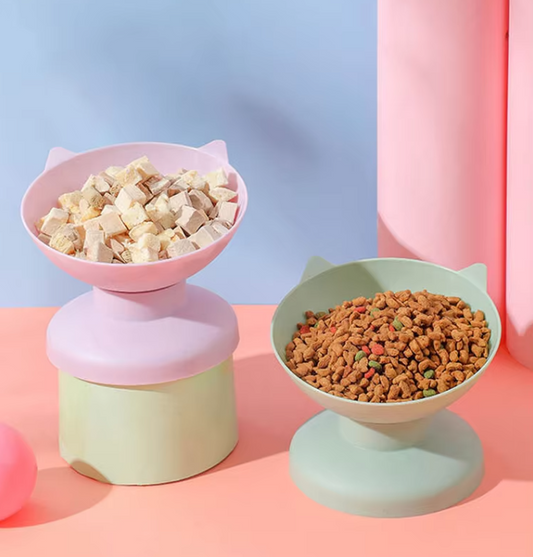 Écuelle pour Chat Inclinée à 15 Degrés pour Protéger les Cervicales