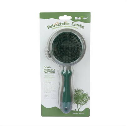Brosse à Chat pour le Soin du Pelage - Tête de Brosse à Double Face pour Démêler