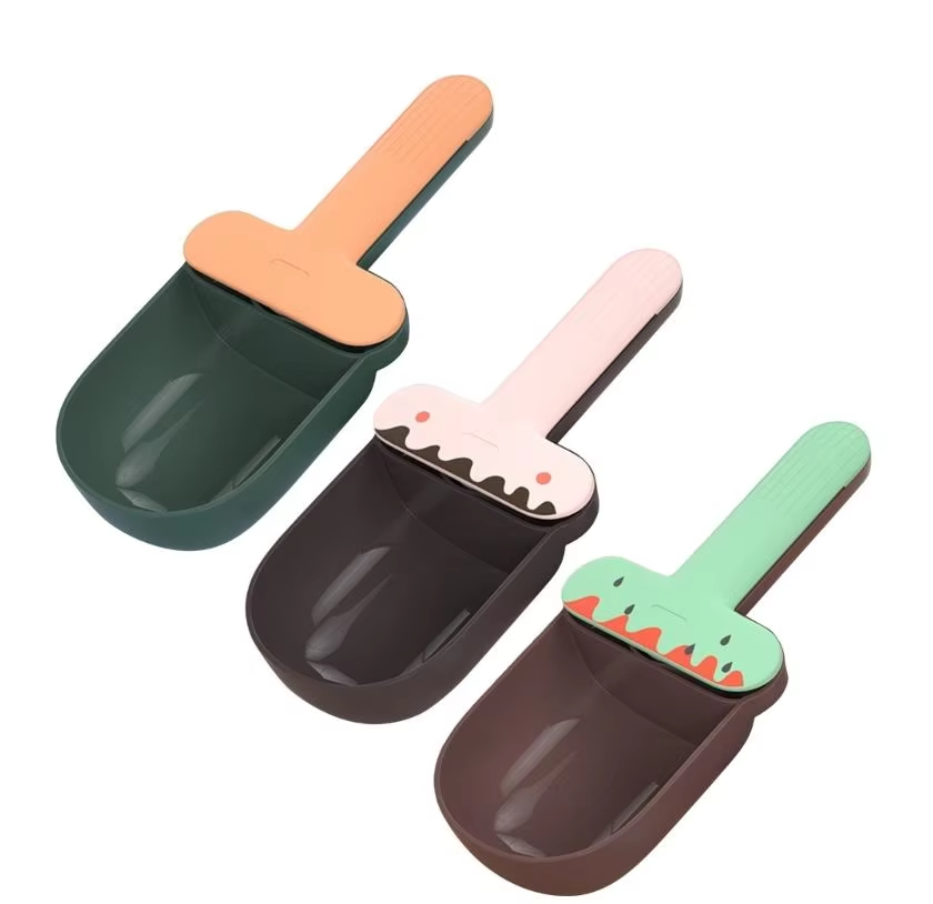 Les Cuillères de Mesure de Nourriture pour Chiens et Chats - Cuillère de Nourriture Design Mignonne en Forme de Coupe de Glace