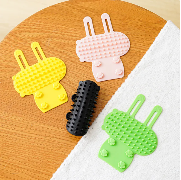 Brosse à Gratter pour Chats pour Soulager les Démangeaisons - Brosse en Silicone Multicolore pour Animaux de Compagnie