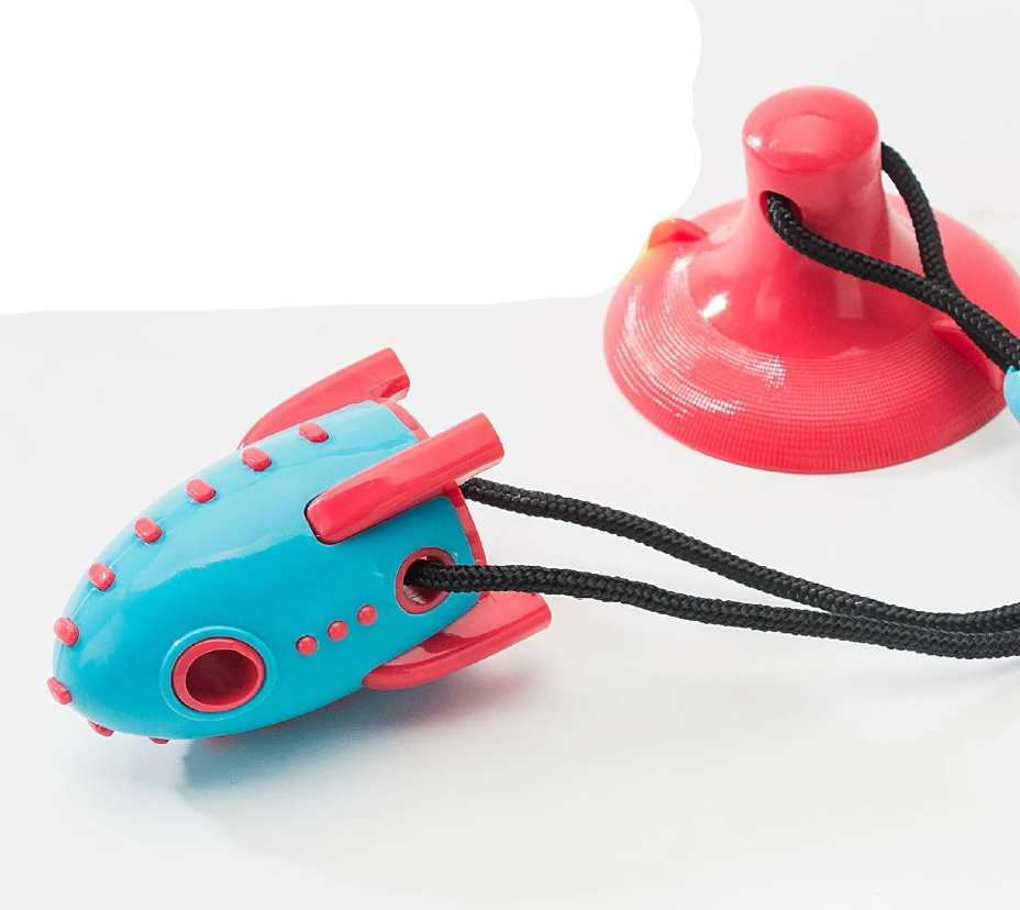 Jouets pour Chiens en Forme de Fusée - Jouets à Mâcher Interactifs pour Chiens