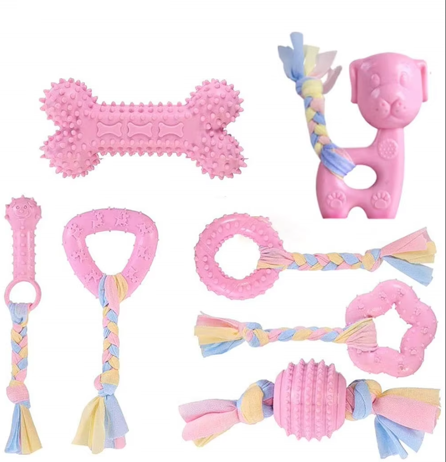 Jouets pour Chiots - Jouets à Mâcher en Peluche Résistant à la Morsure pour Chiens