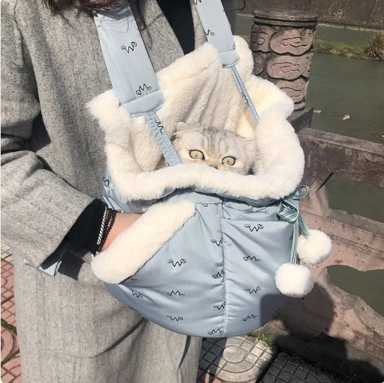 Sac Douillet Pour Lit De Chat - Chaud Et Confortable Avec Doublure En Polaire