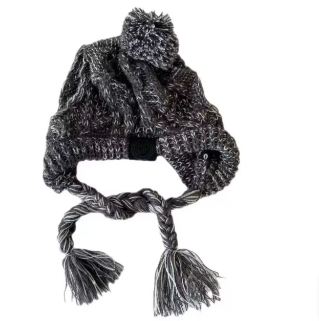 Casquette Stylée Pour Chiens Avec Pompon - Bonnet D' Hiver Chaud Pour Petits Chiens
