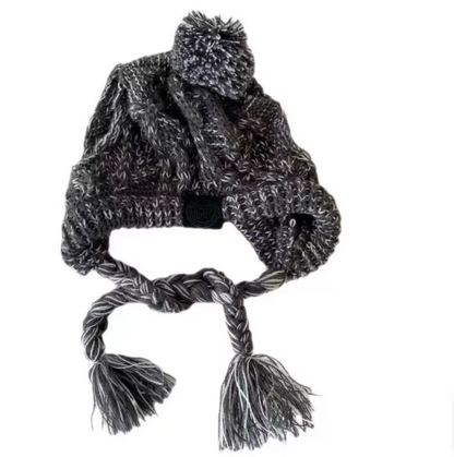 Casquette Stylée Pour Chiens Avec Pompon - Bonnet D' Hiver Chaud Pour Petits Chiens