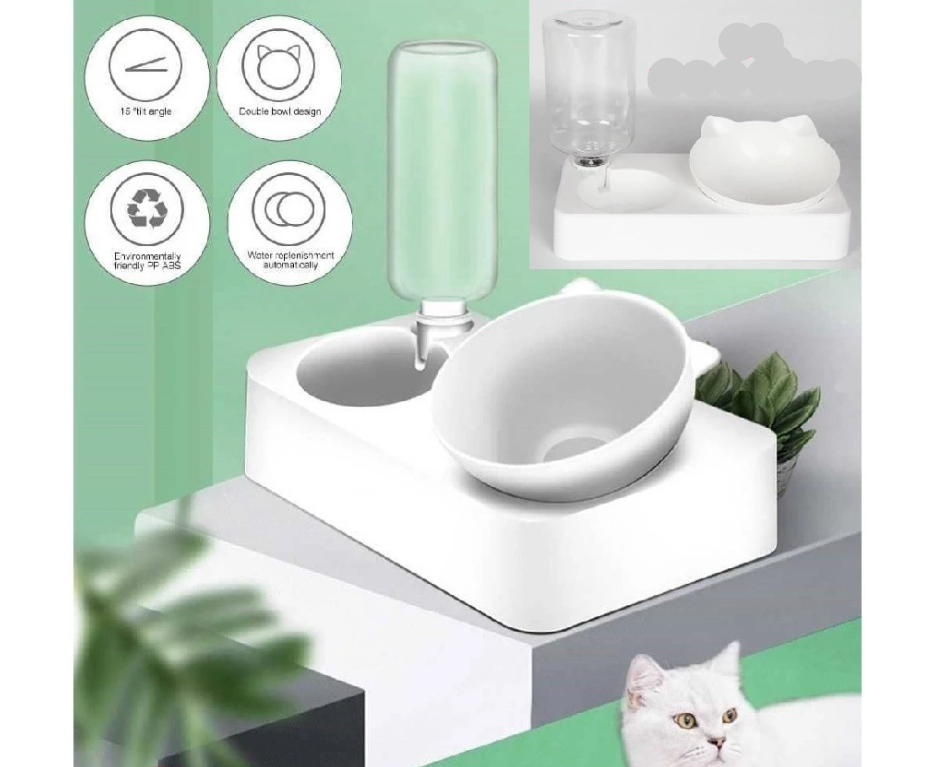 Distributeur Automatique D' Eau et de Nourriture pour Animaux Domestiques